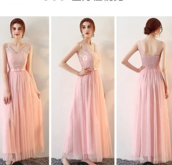 Bridesmaid Dresses Long Pink Purple Graduation Party Cheap Dresses