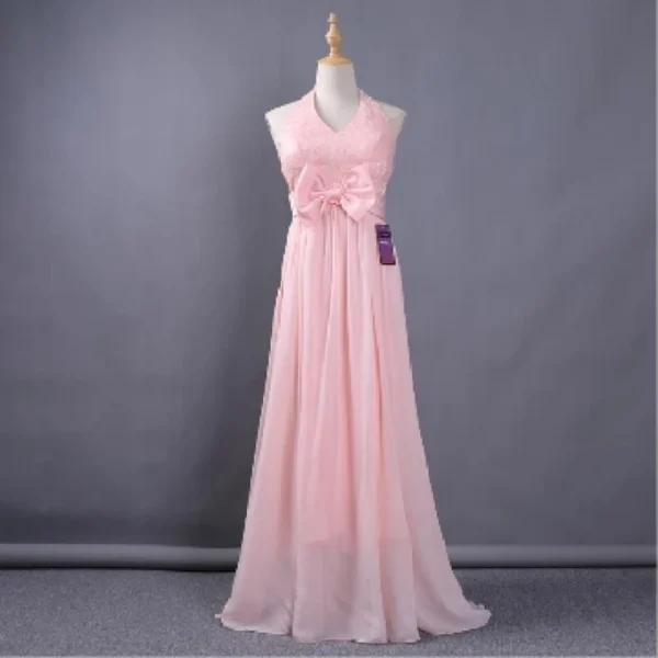 Bridesmaid Dresses Long Pink Purple Graduation Party Cheap Dresses - Image 6